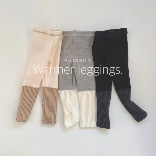 ［予約/12月中旬入荷］POISSON 裏起毛 ウォーマー レギンス