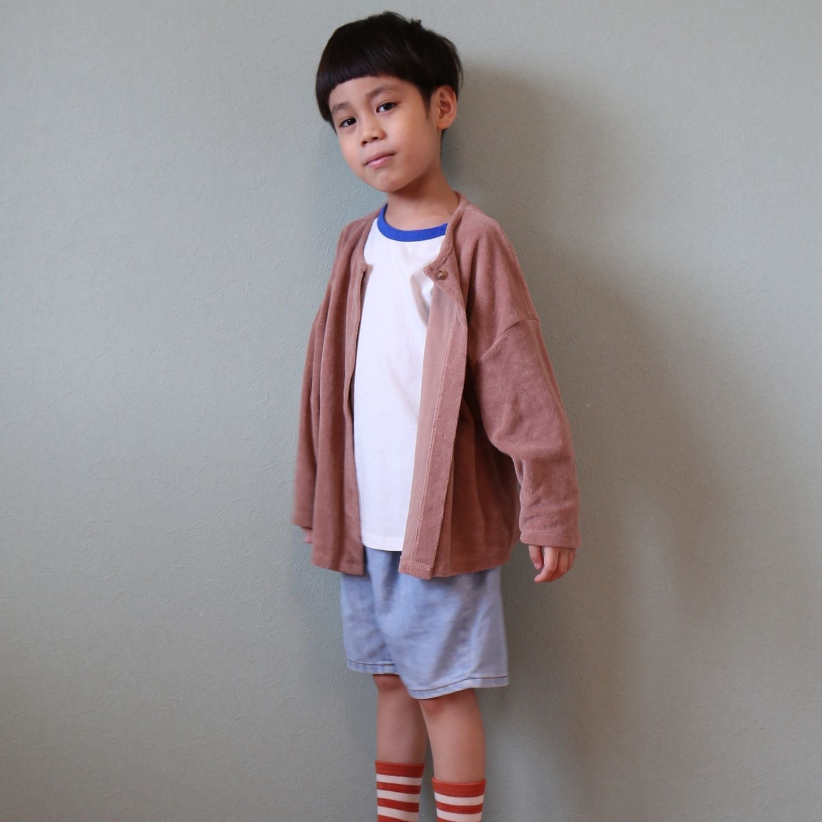 A MORE forever パイル地カーディガン – kids clothes shop GUZUGUZU