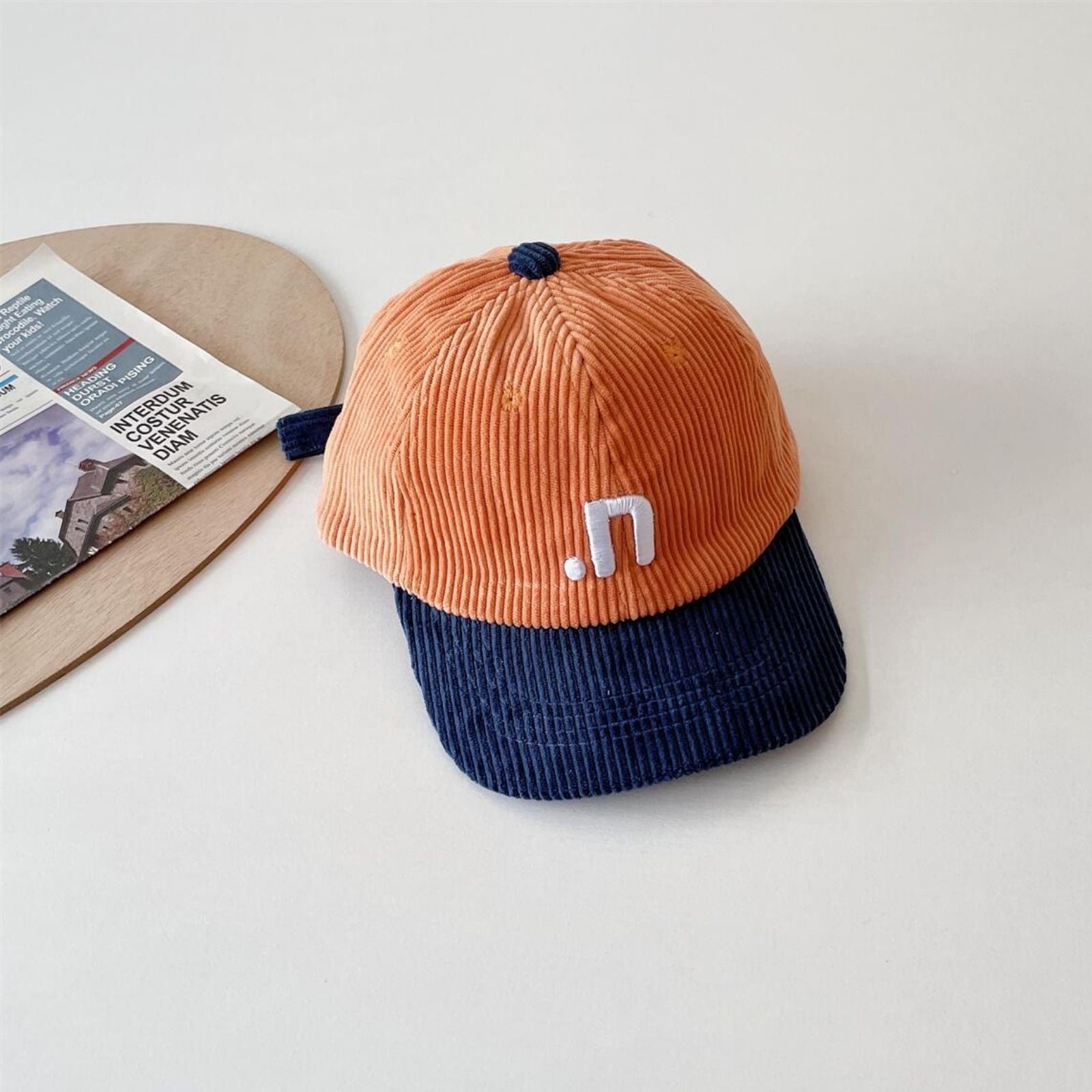 バイカラー コーデュロイ .nキャップ – kids clothes shop GUZUGUZU