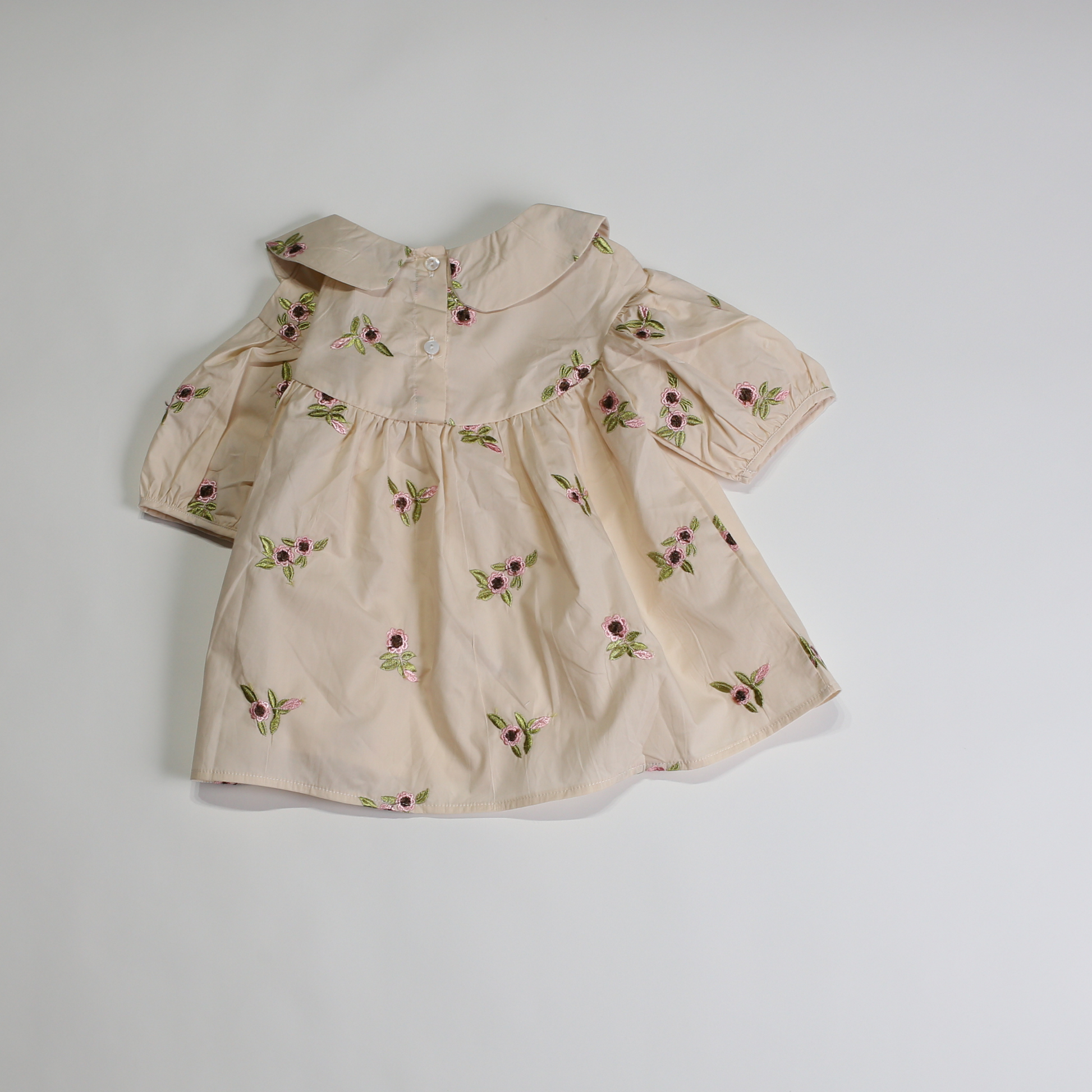 ミニフラワー ショートスリーブ ブラウス / mini flower short sleeve blouse (こども服) - kids clothes shop GUZUGUZU