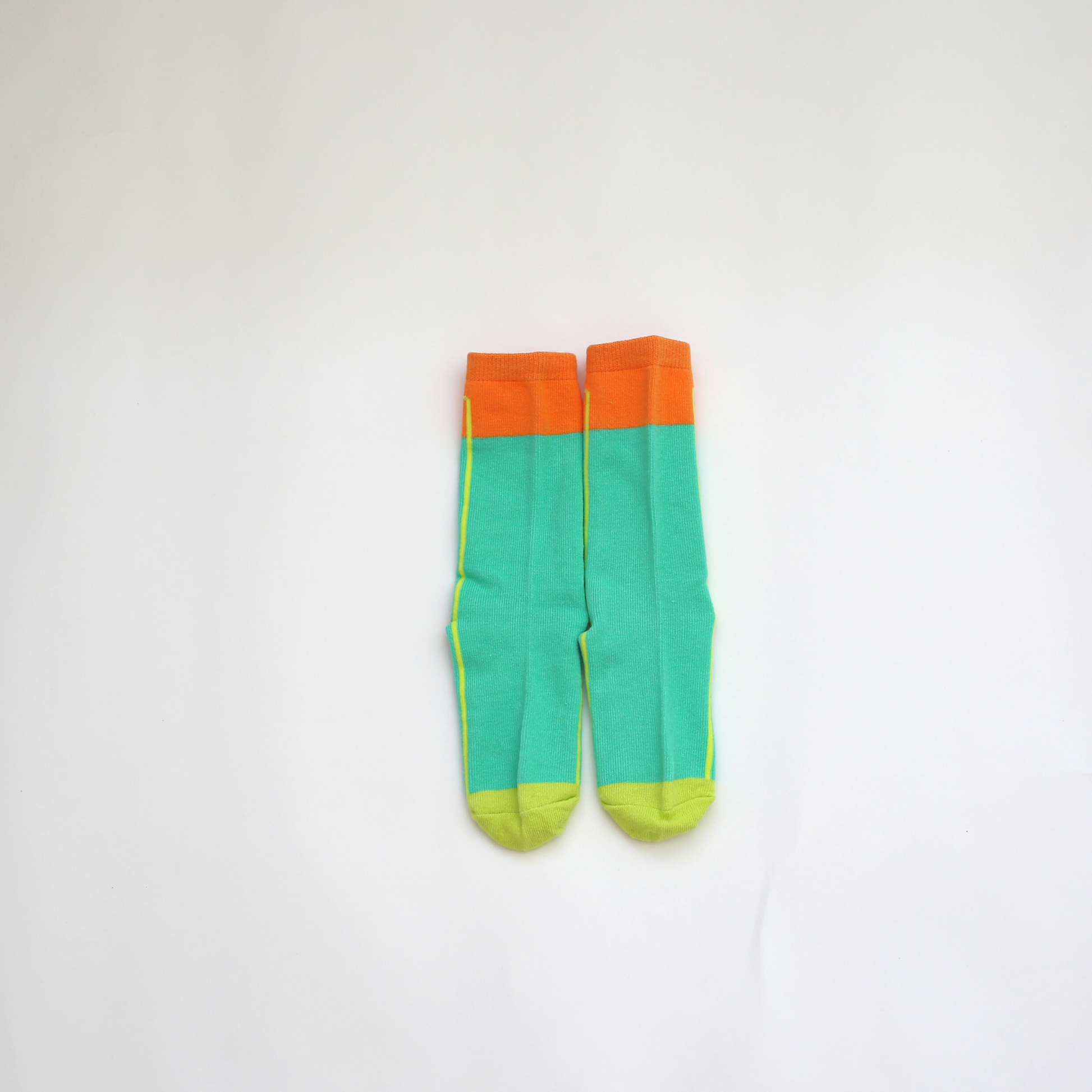 サイドライン ソックス グリーン / side line socks green (こども服) - kids clothes shop GUZUGUZU