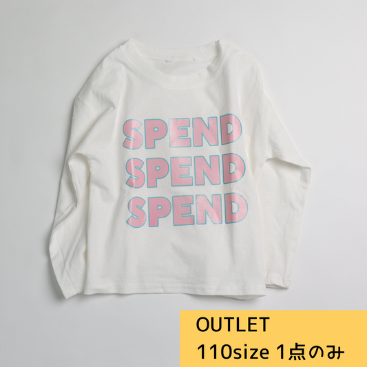 ［OUTLET］110size ピンクロゴ ロン