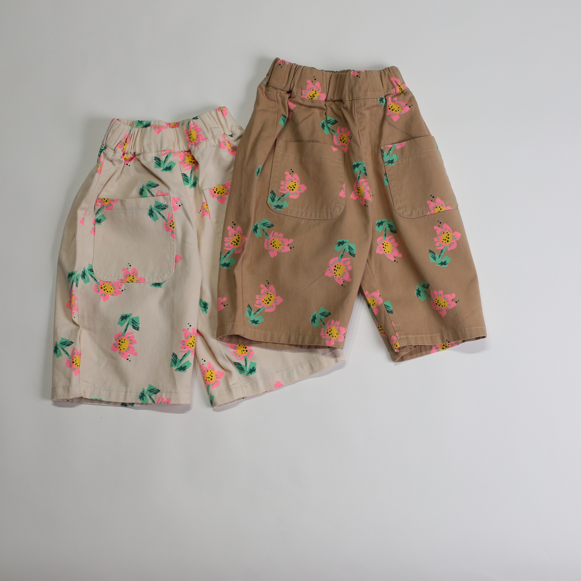 フラワー ポケット パンツ / flower pocket pants (こども服) - kids clothes shop GUZUGUZU