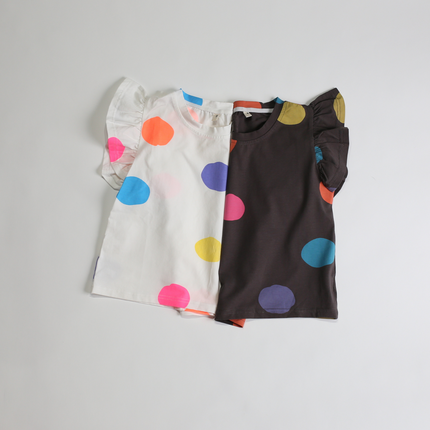 ドット フリル Tシャツ / dot frill tee (こども服) - kids clothes shop GUZUGUZU