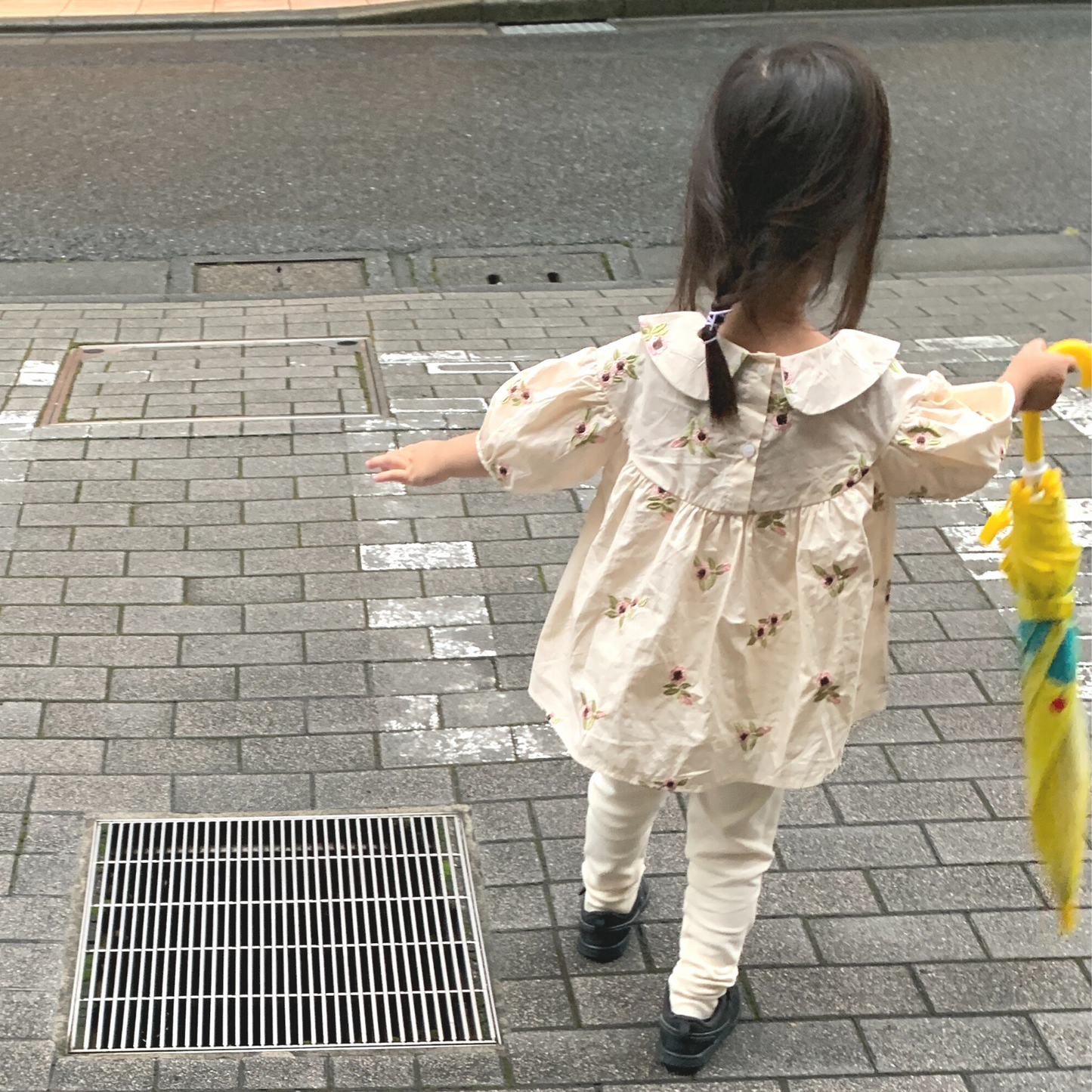 ミニフラワー ショートスリーブ ブラウス / mini flower short sleeve blouse (こども服) - kids clothes shop GUZUGUZU
