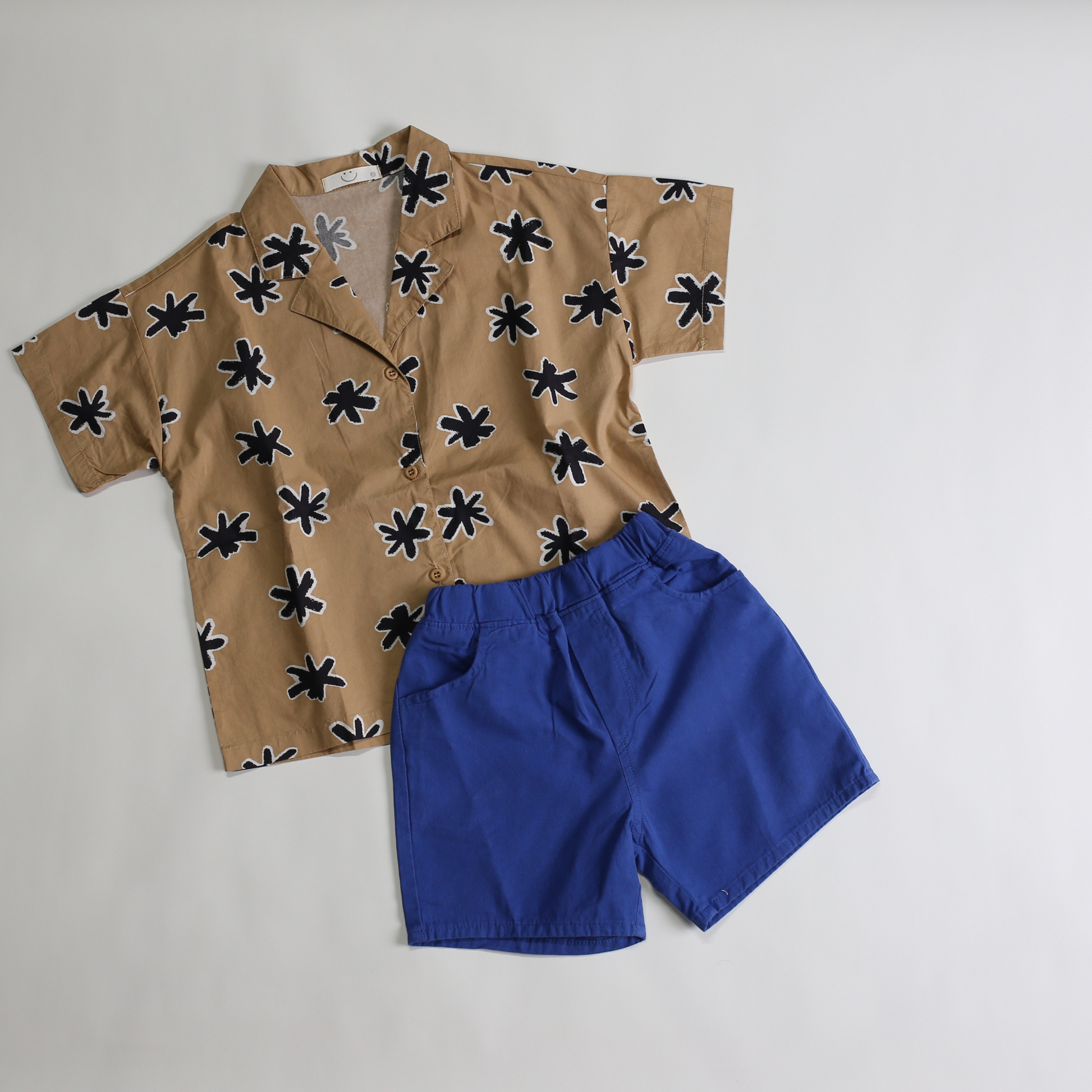 星柄 ショートスリーブ シャツ / star short sleeve shirt (こども服) - kids clothes shop GUZUGUZU